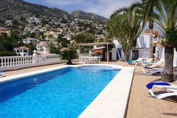 5 bedrooms villa at Calpe 200 m away from the beach with sea view private pool and furnished terrace