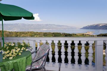 Apartment in Lopar with sea view, balcony, air conditioning, WiFi (4855-1)