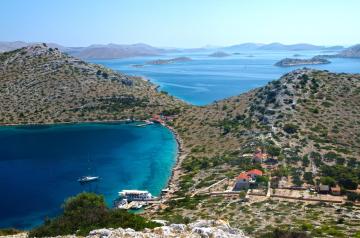 Holiday apartments in Zaton (Zadar) mit Meerblick, Loggia, Air-conditioning, W-LAN (4810-3)