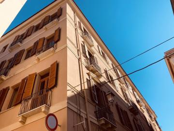 Studio with city view balcony and wifi at Cagliari 3 km away from the beach