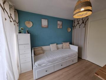 Studio cabine refait à neuf à 3 minutes à pied de la plage
