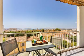 Restful 1 bedroom with AC and sea view terrace - Dodo et Tartine
