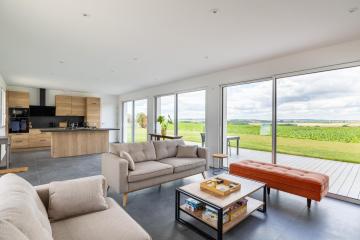Maison et jardin privatif avec superbe vue sur la campagne