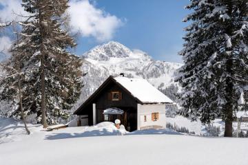 Gemütliche Berghütte in den Alpen