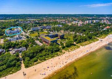 Platinum Apartment przy plaży, z parkingiem, z dużym balkonem
