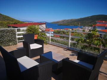Two bedrooms apartment, sea view, big terrace