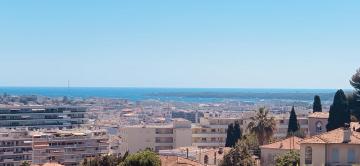 Appartement calme vue mer avec garage 5 min de cannes