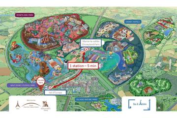 Studio Emotion 4P - Train station 200m - Disneyland Paris 5 min