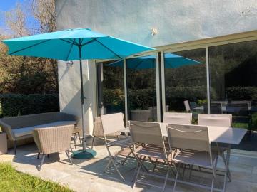 Rez de jardin 4-5 pers au calme à 50 m de la plage