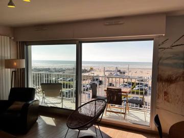 Appt centre ville, vue mer avec balcon
