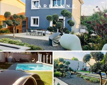 Villa avec piscine Au calme au fond d une impasse