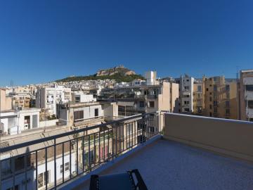 Modern loft with Lycabettus hill view