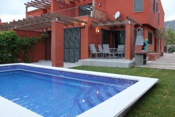 4 bedrooms villa with sea view private pool and enclosed garden at Mont roig del Camp 5 km away from the beach