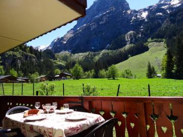 Appartement de 2 chambres a Pralognan la Vanoise a 100 m des pistes avec terrasse amenagee et wifi
