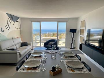 29 - Apt neuf, vue mer, Jacuzzi sur grande terrasse