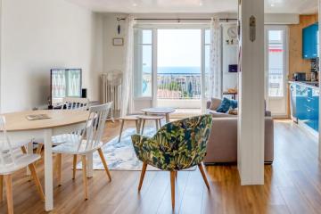 #15 2P Magnan Sea view 5 min beach Terrace & Parking