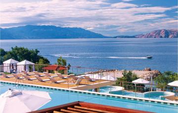 Awesome apartment in Novi Vinodolski with Outdoor swimming pool, Sauna and 1 Bedrooms