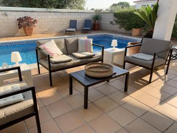 3 bedrooms villa with private pool enclosed garden and wifi at L'Escala 5 km away from the beach