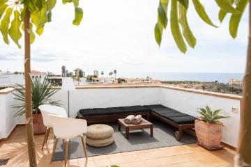 Amazing terrace with gorgeous sunset view