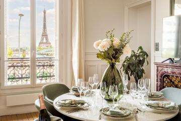 Eiffel view in Paris City