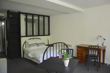 grand studio vue jardin