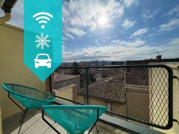 Duplex 70m2 - Vue Cité Mediévale - Parking gratuit