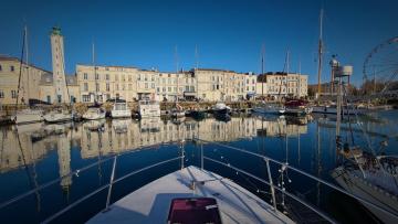 Vedette vue à 360 sur le vieux port de la Rochelle