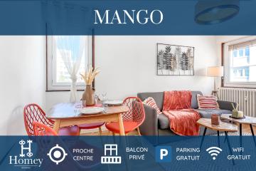 HOMEY MANGO - Proche centre/Parking Gratuit/Proche Gare/Balcon