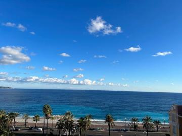 Appartement d'une chambre a Nice a 200 m de la plage avec vue sur la mer terrasse et wifi