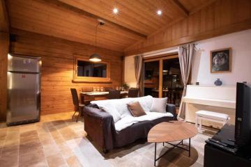 Maison chaleureuse avec une vue sur le Mont Blanc