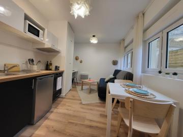 Le Nâgî : Beau studio avec patio privatif