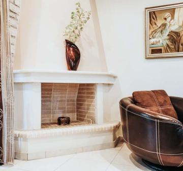 The interior design mirrors its traditional character