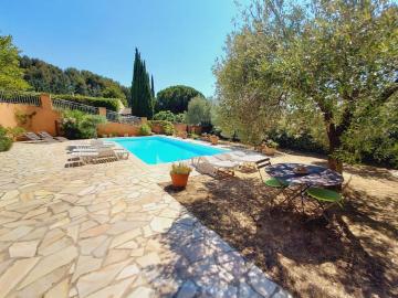 Rez de villa au Castellet avec piscine privée.