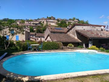 Bruniquel - Magnifique villa 6 personnes - Piscine privée - Vue imprenable sur le village