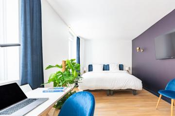 Calme & Chic bleu - Proche gare et centre