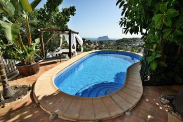 Vista al mar, piscina vallada, cocina de verano, A/A, wifi