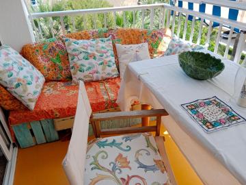 Beach apartment,two terraces,parking,WIFI
