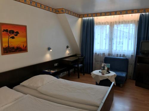 Katil atau katil-katil dalam bilik di Hotel Rheinlust