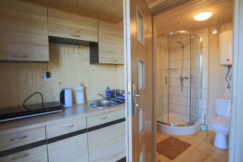 Ванна кімната в Domki Letniskowe Lilka
