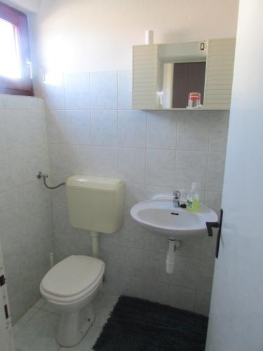 Koupelna v ubytování Apartments Jasen