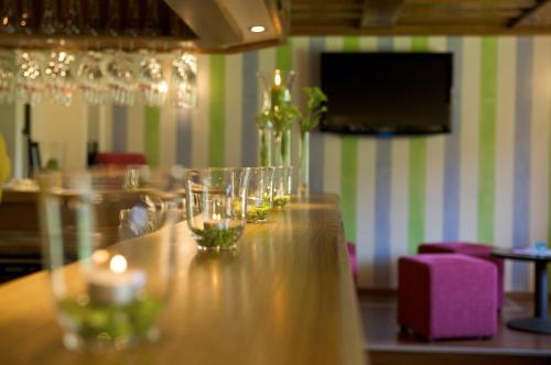 TV a/nebo společenská místnost v ubytování Hotel Streklhof