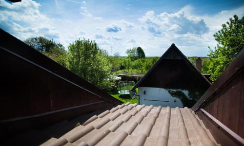 a view from the roof of a house at Casa Mosului - Transfăgărășan Bed & Breakfast in Cîrţişoara