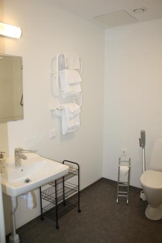 Koupelna v ubytování Wramsta B&B