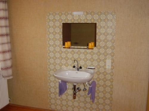 Koupelna v ubytování Janserhof