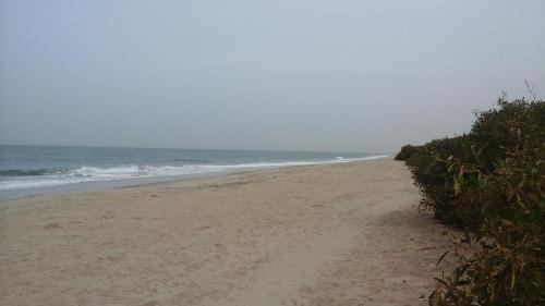 a sandy beach with the ocean in the background at la villa sur la plage in Palmarin