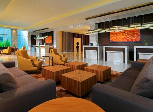 
The lounge or bar area at Sheraton Grand Conakry
