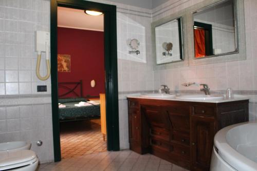 Kylpyhuone majoituspaikassa Da Mariuccia