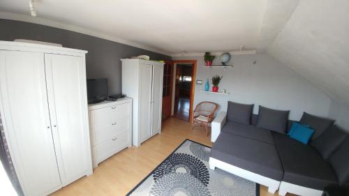 Posezení v ubytování Apartament Łebcz