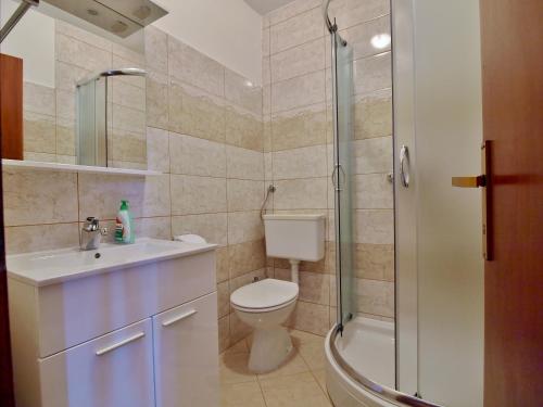 Koupelna v ubytování Apartments Fabijanić