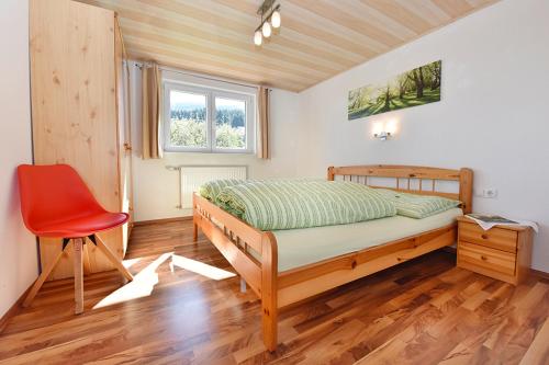 Katil atau katil-katil dalam bilik di Bio-Bauernhof Heidegger